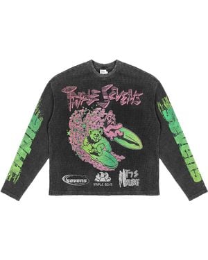 Triple Sevens All Star V2 Waffle Knit Long-Sleeve T-Shirt Ts7055" - Green