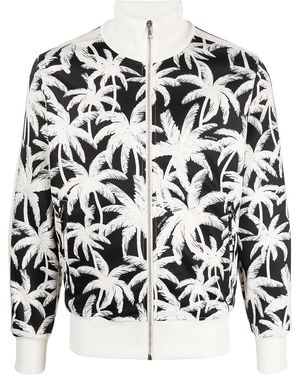 Palm Angels Palms Allover Track Jacket /Off" Pmbd058R24Fab0021003" - Black