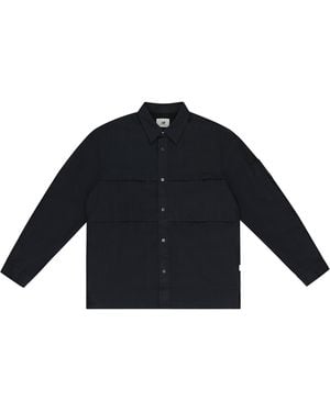 Aimé Leon Dore New Balance Grid Button-Down Shirt Nb23Wt000 Jet" - Black