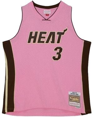 Mitchell & Ness Sugar Bacon Swingman Jersey "Heat 2005 Dwyane" Tfsm6696 Mhe05Dwapink"