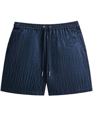 Kith Jacquard Faille Cedar Short "Nocturnal" Khm060618 413" - Blue