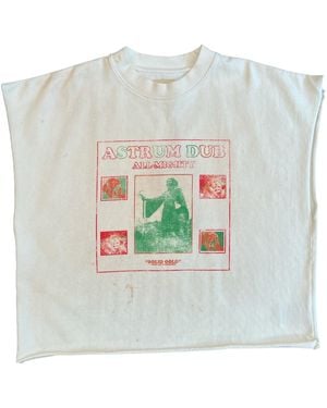 Astrum Dub Cut-Off T-Shirt "Cream" Ast041" - Black