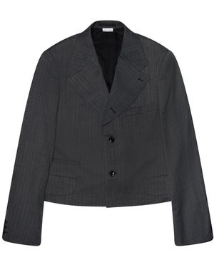 Comme des Garçons Cropped Single Breasted Blazer Cdp-Mtps-0009" - Black
