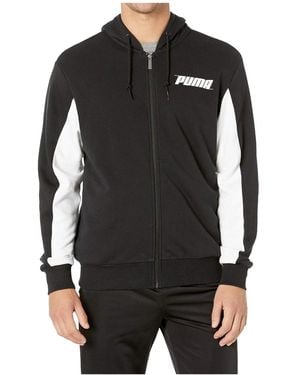 PUMA Rebel Hooded Track Jacket "Cotton" 854200 01" - Black