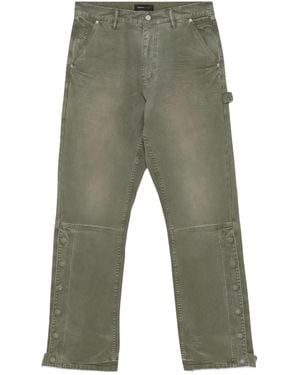 Purple Brand Snap Carpenter Trousers M5005 Ctmi" - Black