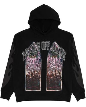 Who Decides War X A Boogie Wit Da Hoodie Better Off Alone Hoodie Wdwab238" - Black
