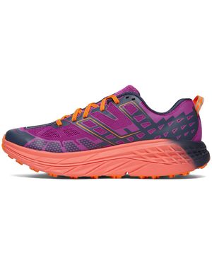 Hoka One One Speedgoat 2 Low "Wild Flower Electric Tangerine" 1162710 Wrc" - Black