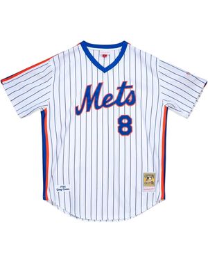 Mitchell & Ness Mlb Gary Carter Home Jersey "1986 New York Mets – Ajy13343 Nym86Gcawhit" - Black
