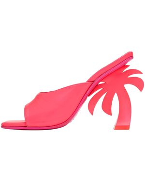 Palm Angels Palm Mule Heel "Fuchsia" Pwih003F22Lea0013200" - Pink