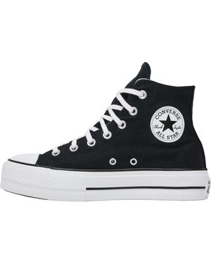 Converse Canvas Platform Chuck Taylor High 560845F" - Black