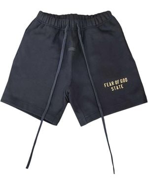 Fear Of God Fleece Soccer Short 160Bt242000F" - Black