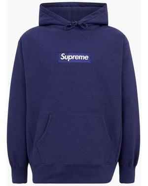 Supreme Box Logo Hoodie "Fw21" Su11224" - Blue