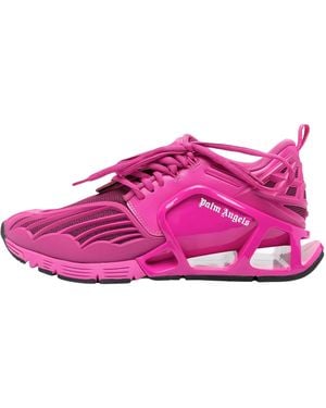 Palm Angels Palm Web Trainer "Fuchsia" Pwia050F23Fab001" - Pink