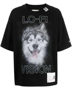 Maison Mihara Yasuhiro Lo-Fi Short Sleeve T-Shirt A12Ts652" - Black