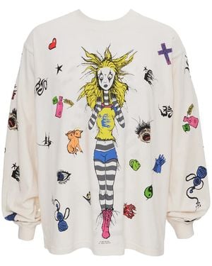HELLSTAR Down The Paradise Path Long-Sleeve T-Shirt Hsr295" - Black