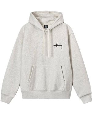 Stussy 8 Ball Fade Hoodie "Ash Heather" Stus445" - Black
