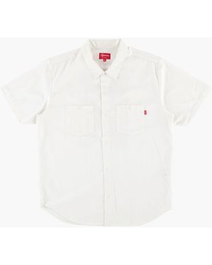 Supreme Michael Jackson S/s Work Shirt "ss 17" - White