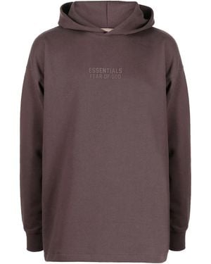 Fear Of God Relaxed Hooded Sweatshirt "Plum" 192Bt222095F" - Black