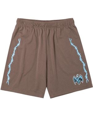 Warren Lotas Bat Reaper Mesh Shorts Wlbrmsblblu" - Black