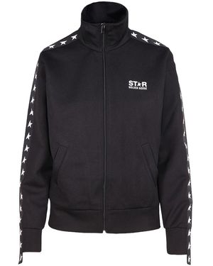 Golden Goose Zipped Track Jacket "Denise" Gwp00875.P000520.80203" - Black