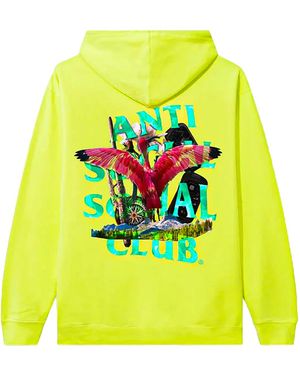 ANTI SOCIAL SOCIAL CLUB 5:44 Am Hoodie "Neon" Assc041" - Yellow