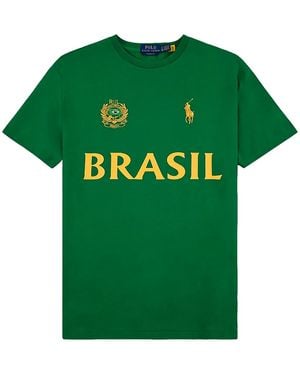 Polo Ralph Lauren Classic Fit T-Shirt "Brazil" 710B21596001" - Green
