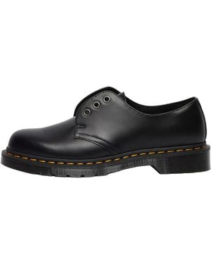 Dr. Martens 1461 Elastic Smooth Leather Oxford Shoes 26733001" - Black