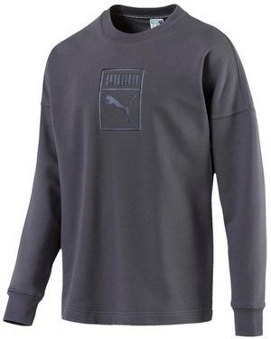PUMA Downtown Crewneck Sweatshirt "Iron Gate" 576713 14" - Black