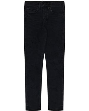 Purple Brand Beaded Embroidery Jeans P005 Bder425" - Black