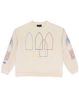Who Decides War Intertwined Windows Hoodie "Ivory" 1110330018Ss24" - Black