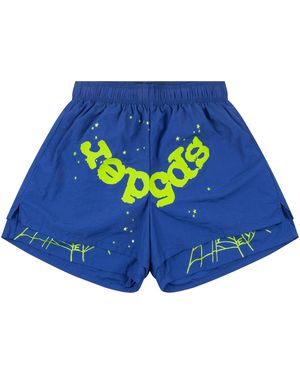 Sp5der Og Web Double Layer Short 114" - Blue