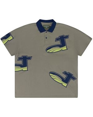 DENIM TEARS 24 Polo T-Shirt Dt694" - Black
