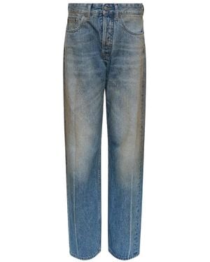 MM6 by Maison Margiela Washed 5-Pocket Jeans "Medium" S62Lb0217 M30055 964" - Black