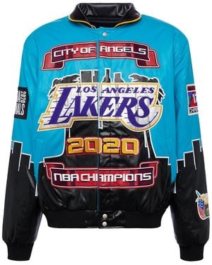 Jeff Hamilton La Lakers Championship 2020 Vegan Leather Jacket "La Lakers" Nba-201-Lak2020" - Black