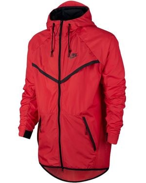 Nike Tech Hypermesh Wind Runner Athletic Jacket 826068 696" - Red