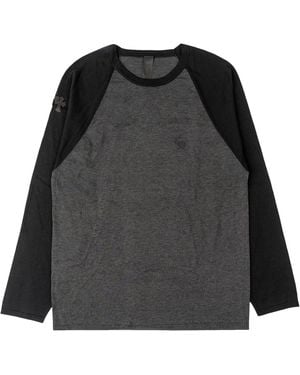 Chrome Hearts Cross Patch Embroidered Logo Silk L/S T-Shirt Chrm1727" - Black