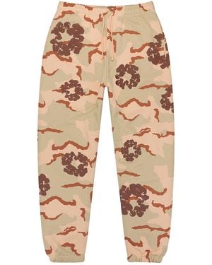 DENIM TEARS Camo Wreath Joggers "Desert Storm" Dt969" - Black