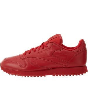 Reebok Classic Leather Ripple Mono "Scarlet" Ar2349" - Red