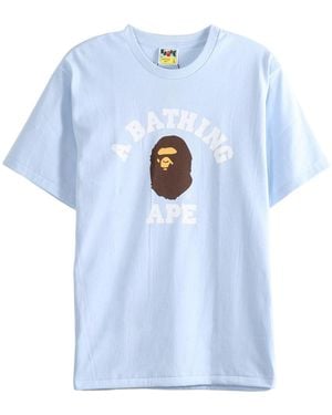 A Bathing Ape University T-Shirt "Sax" 1M30110001 Sax" - Black