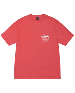 Stussy Dsm Los Angeles T-Shirt Stus468" - Red