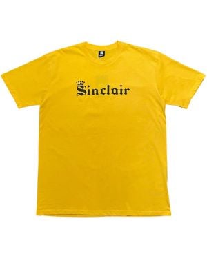 Sinclair Old English Logo Short Sleeve T-Shirt Shirt Smt208 01" - Black
