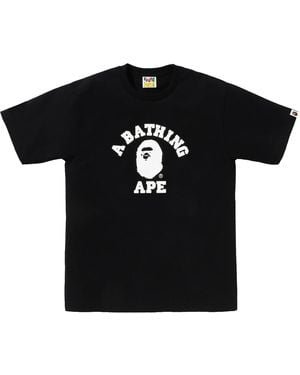 A Bathing Ape Glitch Woodland Camo University T-Shirt Camo" 0Zxtem031101Q Bks" - Black
