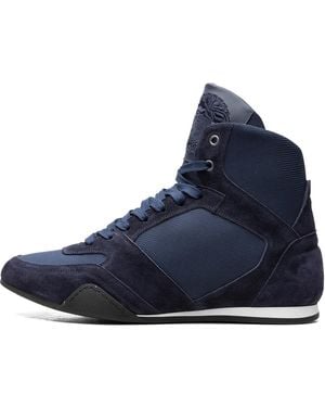 Versace High Top Greek Key Dsu6442 D4Ctg Kl8Eb" - Blue