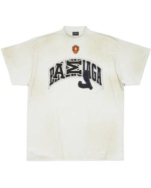 Balenciaga Backflip Oversized T-Shirt 739028 Tpvf9 1070" - Black