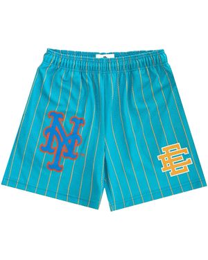 Eric Emanuel Ee Basic Pinstripe Core Short "New York Mets - Blue