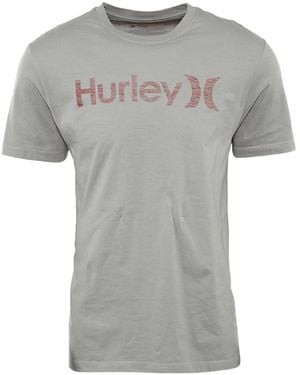Hurley One & Only Push Thru T-Shirt "Light Iron Ore" Mts0008680-05V" - Black