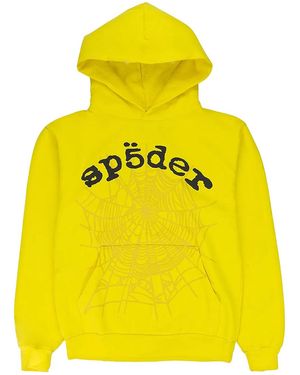 Sp5der Legacy Hoodie M01Ss001W2Yb" - Yellow