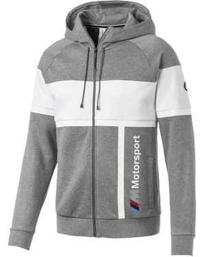 PUMA Bmw Motorsport Hooded Sweat Jacket "Medium Heather" 577788 03" - Black