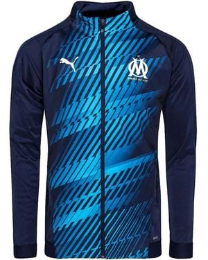 PUMA Olympique De Marseille Stadium Jacket "Peacoat" 756623 04" - Blue