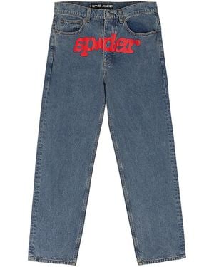 Sp5der V3 Straight-Fit Jeans 133" - Blue